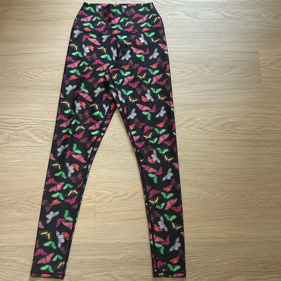 Alice & Olivia Aaron Butterfly Print High Rise Leggings - Picture 6 of 9
